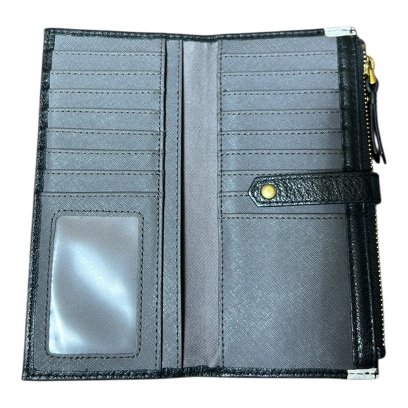 Fossil Keely Tab Black & White Wallet SL7217 - Picture 3 of 6